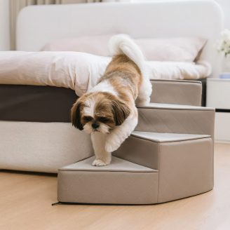 Spiral Dog Stairs - 2, 3 or 4 Steps (2 Colors)