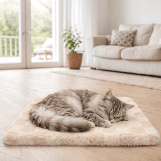 4 Pack, Self Warming Cat Heating Pad - Thermal Foil Heating Pad for Self-Heating